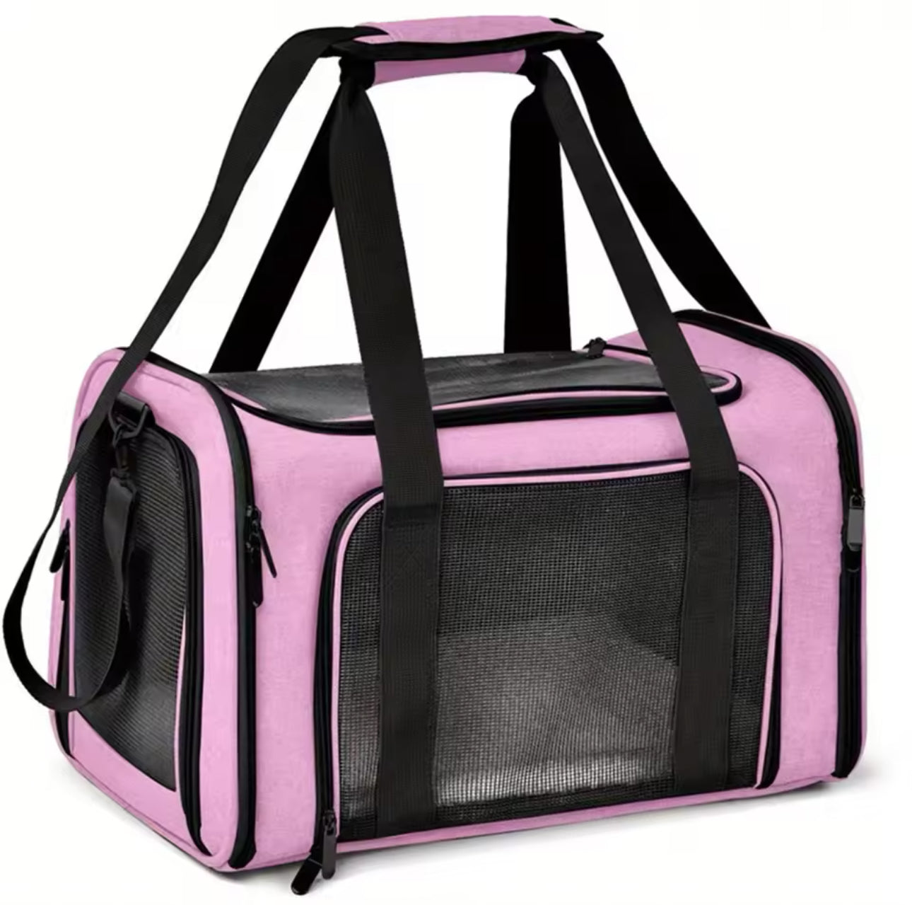 Cat Carrier - 3 Layer Cozy Mat & All Directions Openings (Medium)