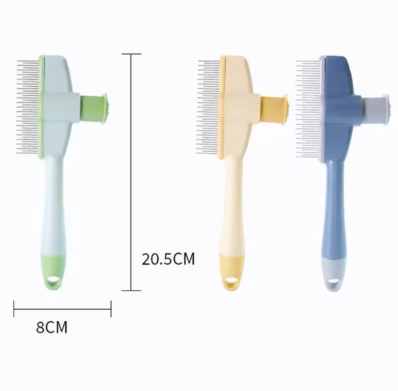 Comb Brush - Easy Cleaning Button