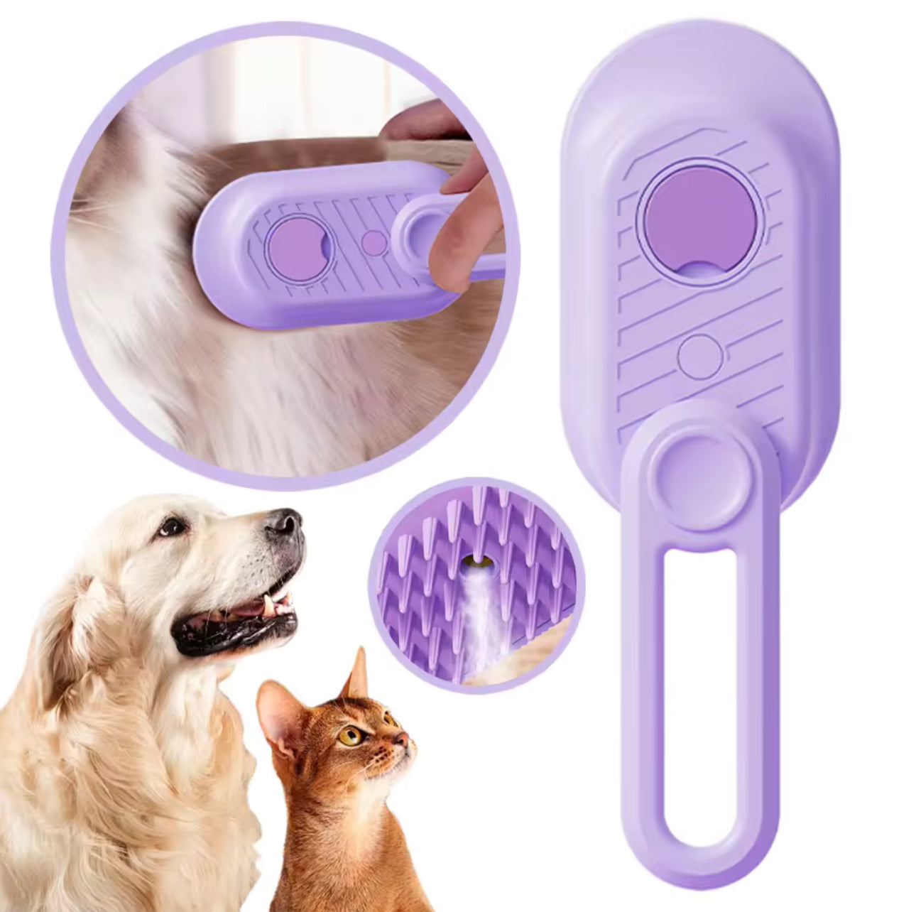 Rechargeable Spray Massage Comb