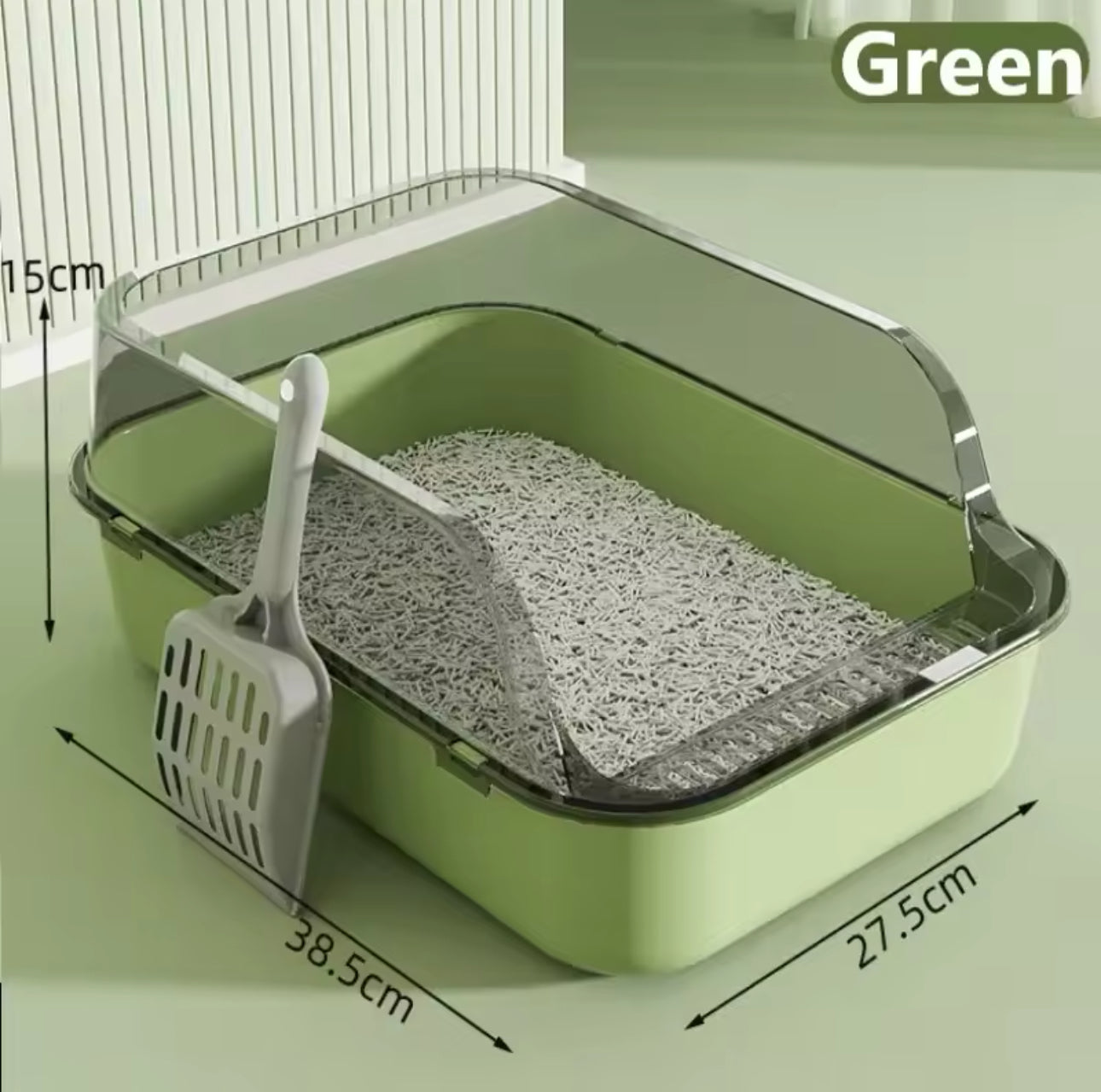 Open Cat Litter Tray (Scooper Included)