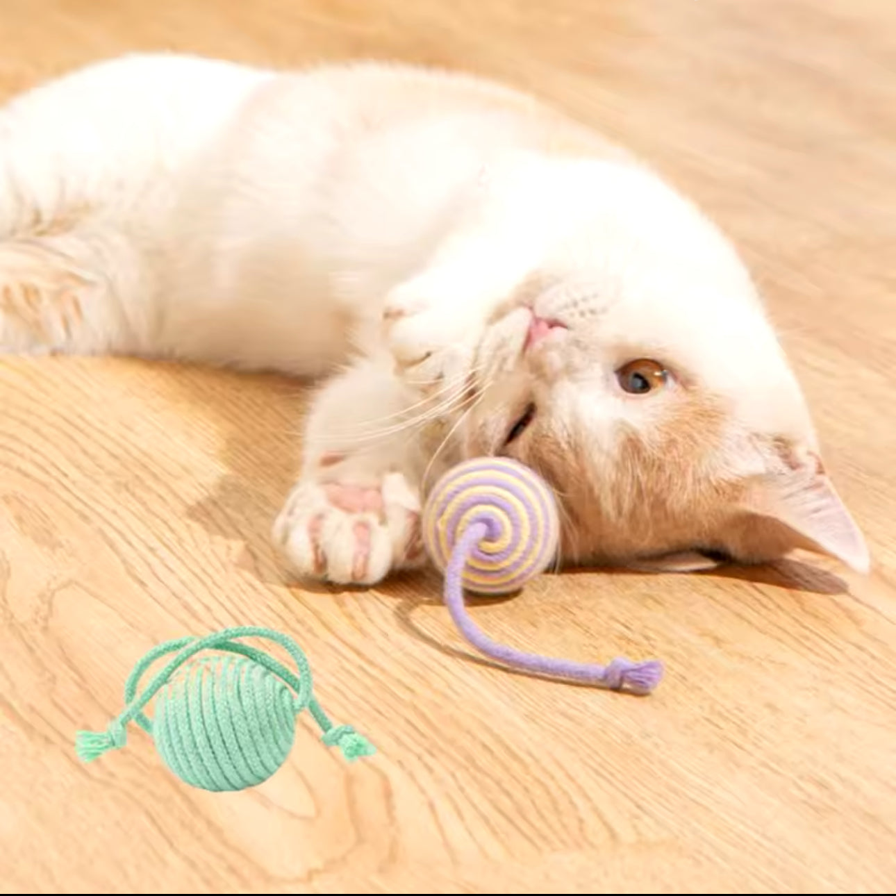 Colourful Rope Balls With Yarn String