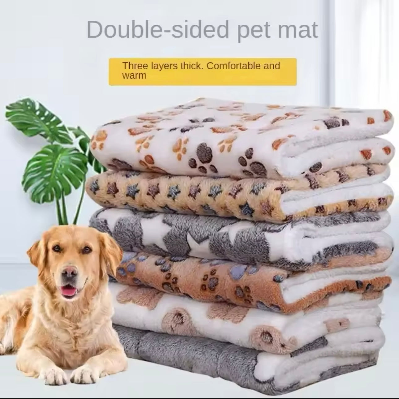 Double Layer Pet Warm Blanket