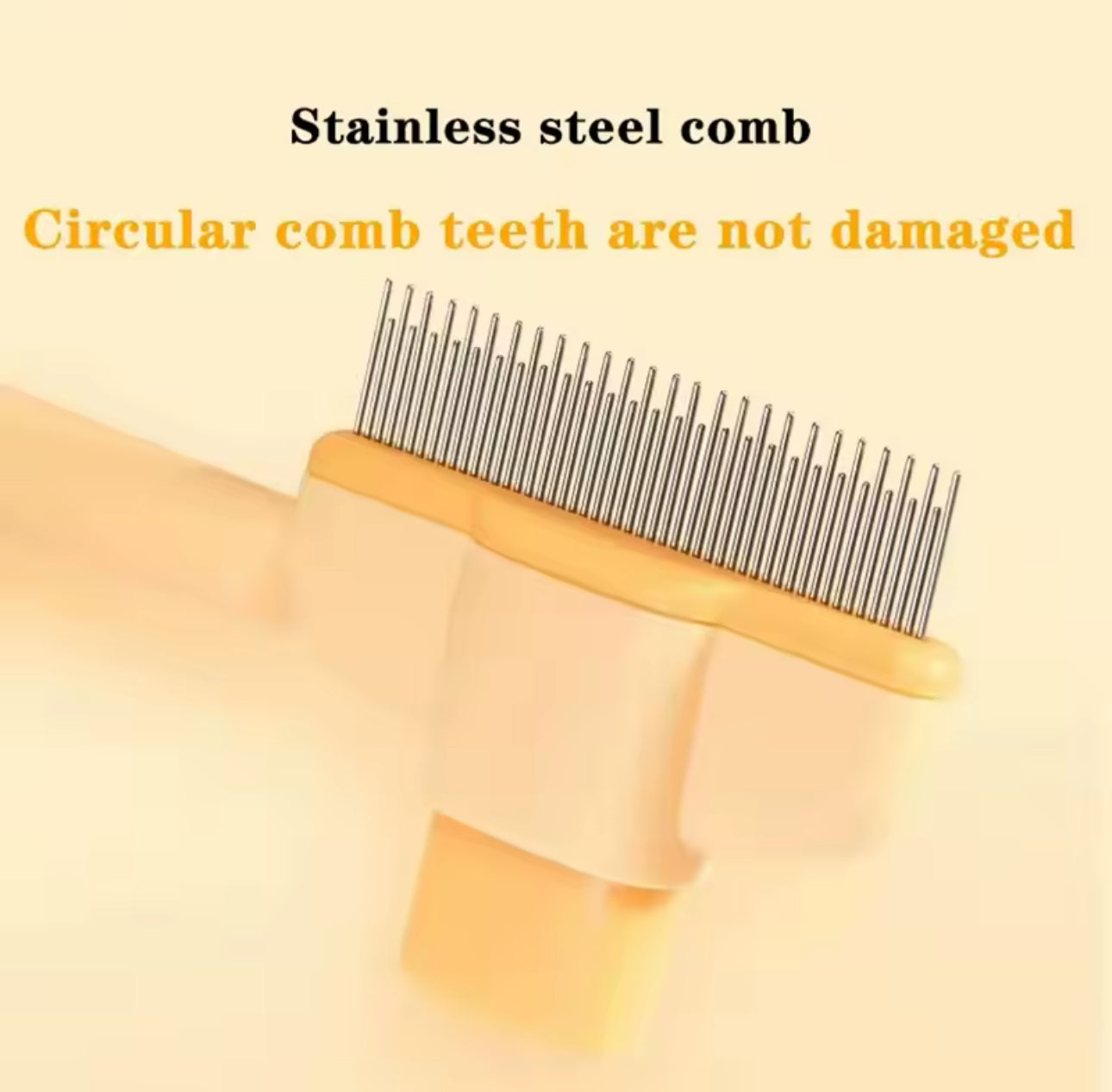 Comb Brush - Easy Cleaning Button