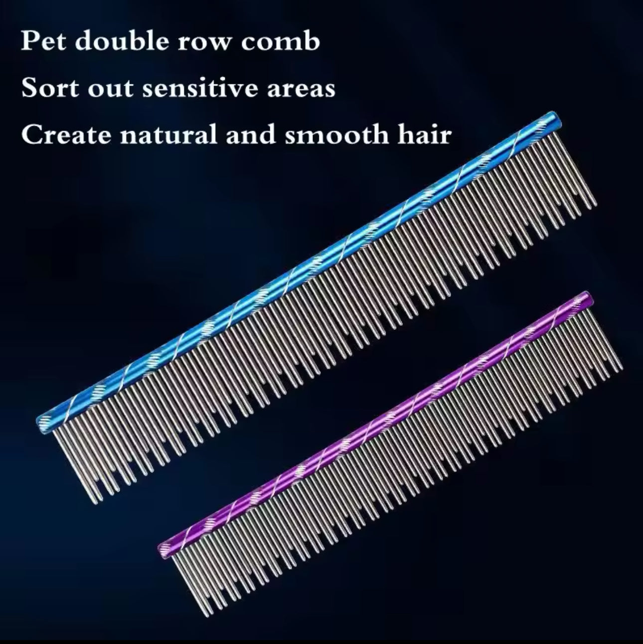 Cat Grooming Row Comb Brush