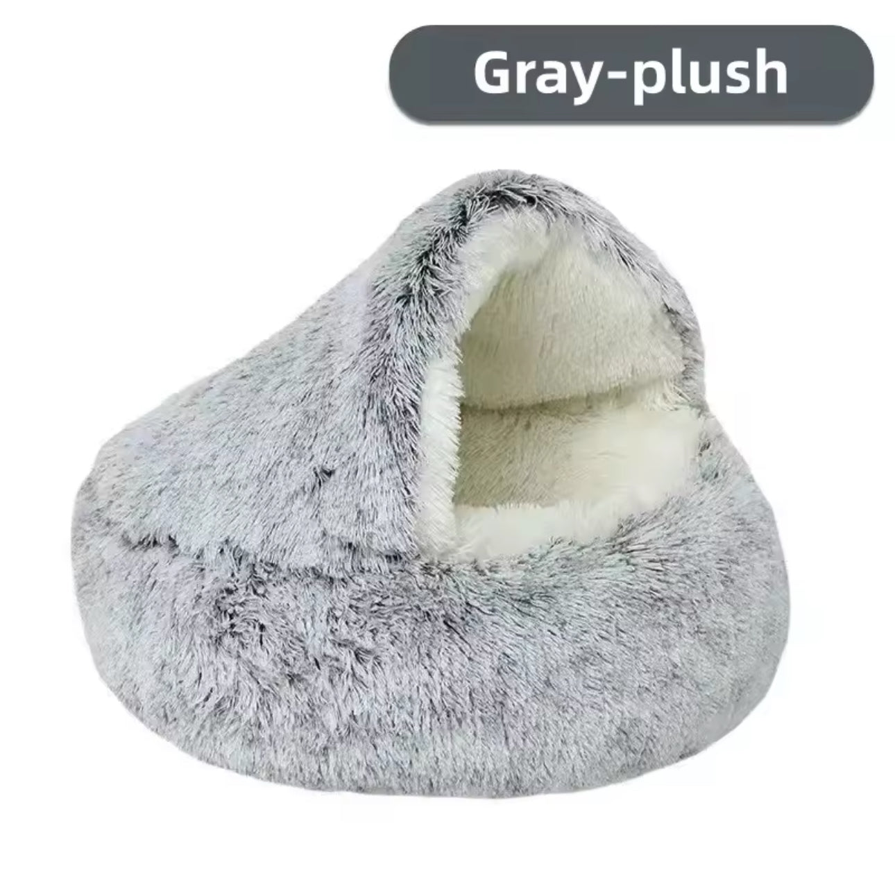 Fluffy Plush Cat Bed