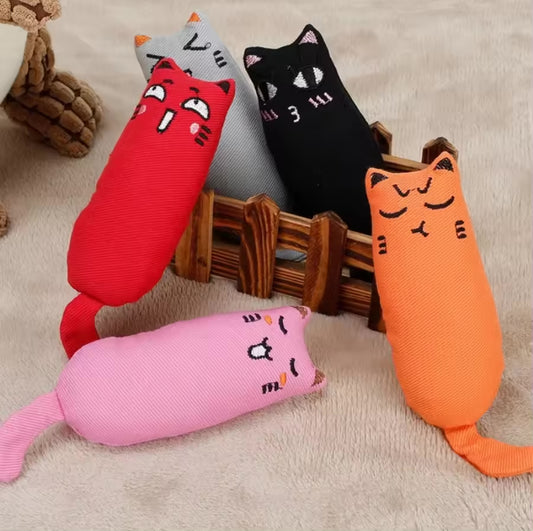 Catnip Cat Expressions Plush Toys - Colourful Vibrant Cat Toys