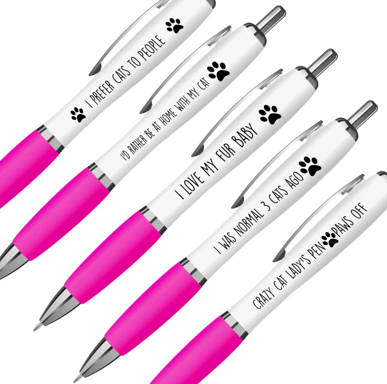 The Cat Lady Pen Pack - Gift Box (Includes Notepad)