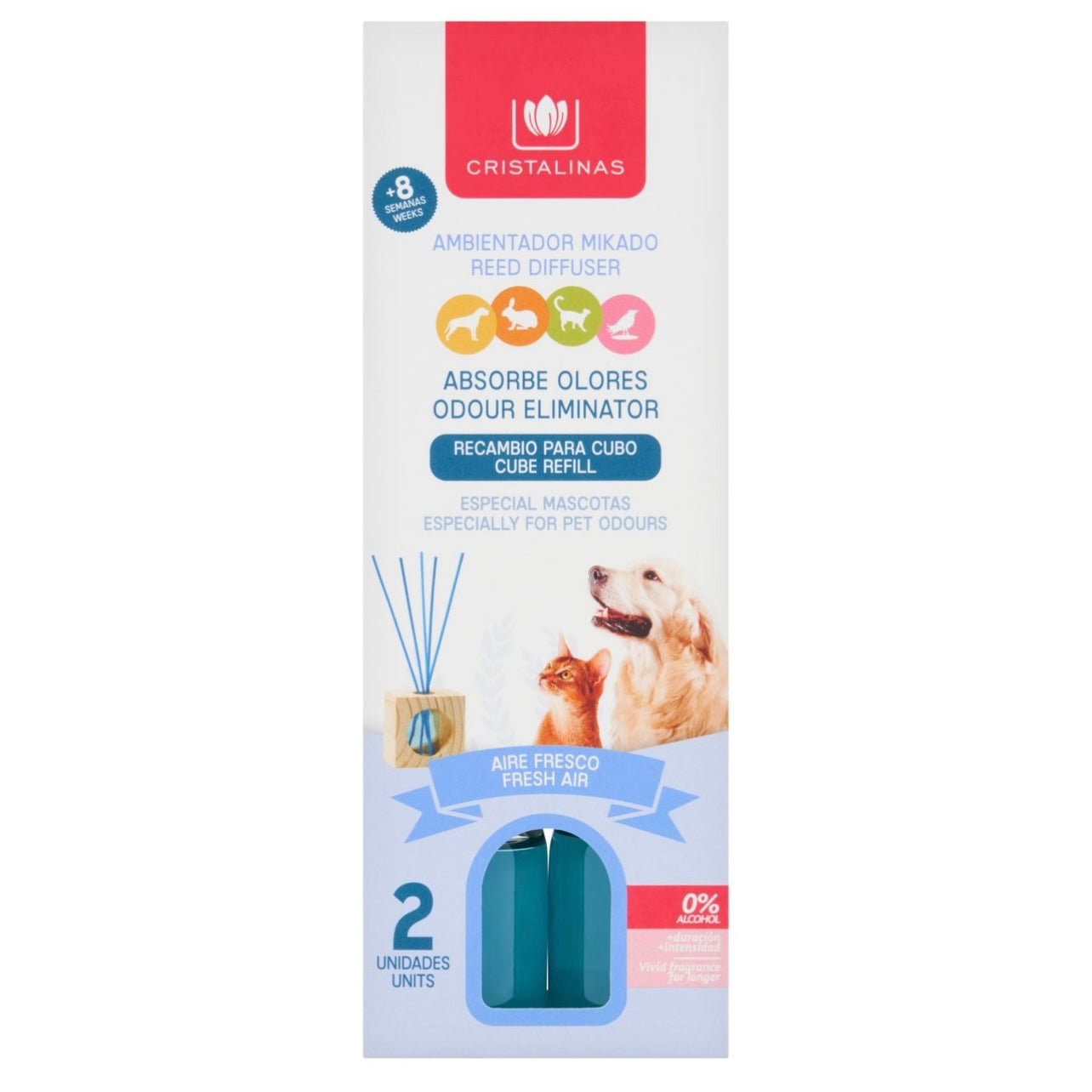 (REFILLS) Pet Friendly Odour Eliminator Reed Diffuser 2 x 30ml