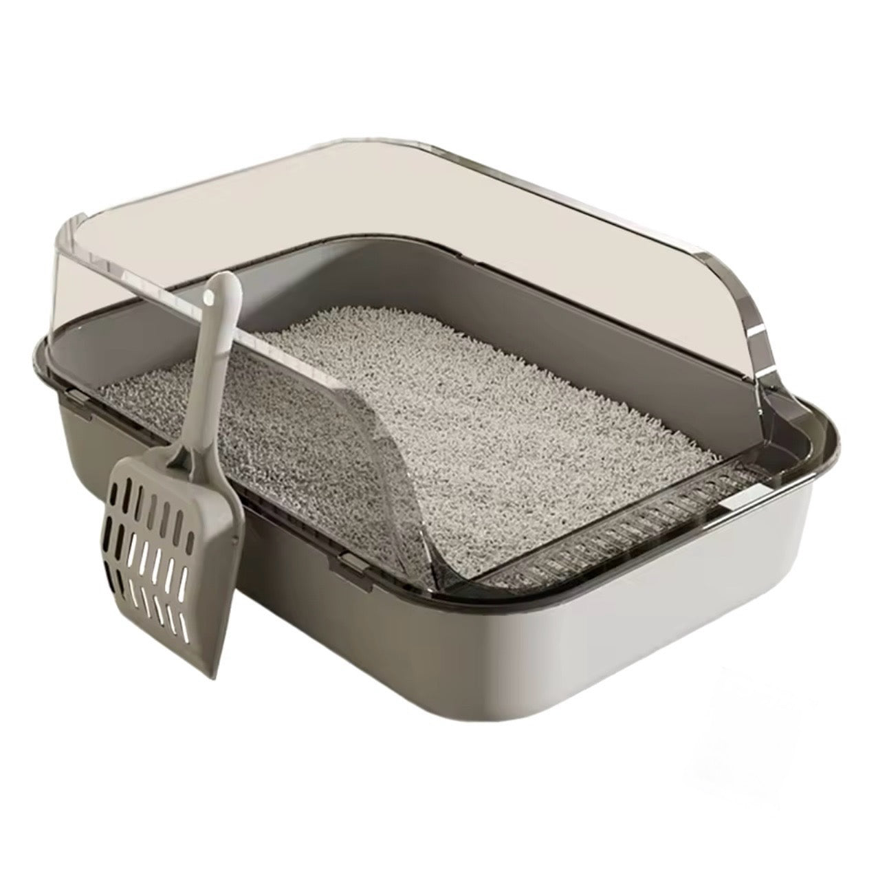 Open Cat Litter Tray (Scooper Included)