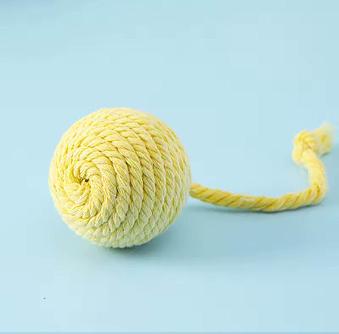 Yarn Ball Cat Toy Game With String