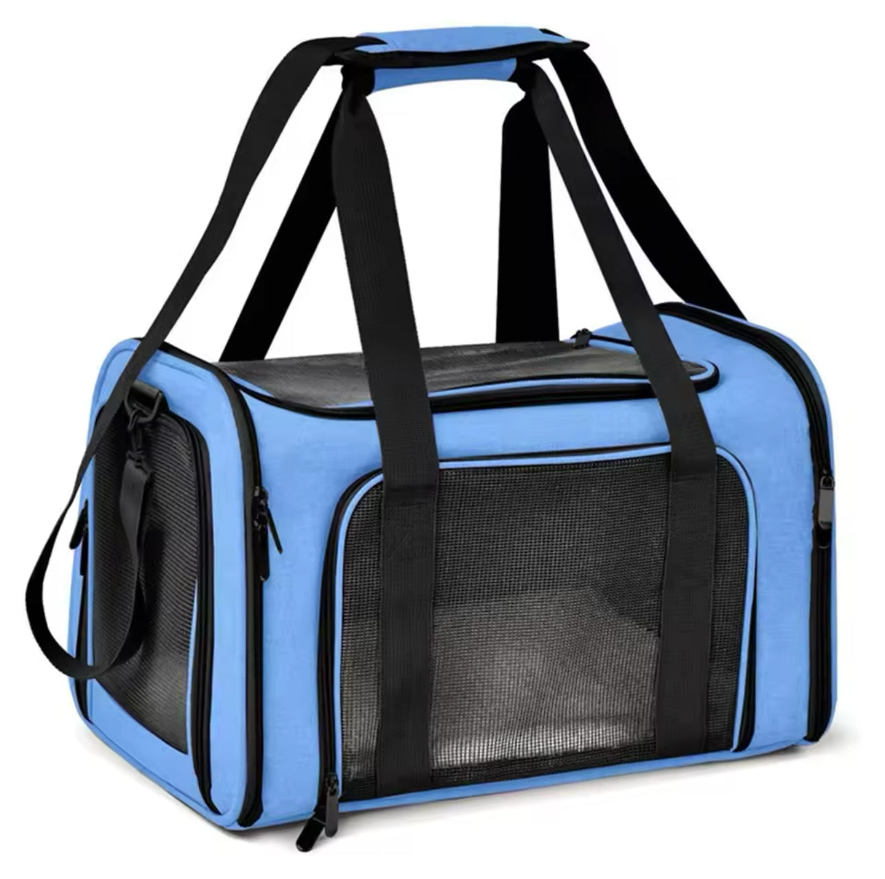 Cat Carrier - 3 Layer Cozy Mat & All Directions Openings (Medium)