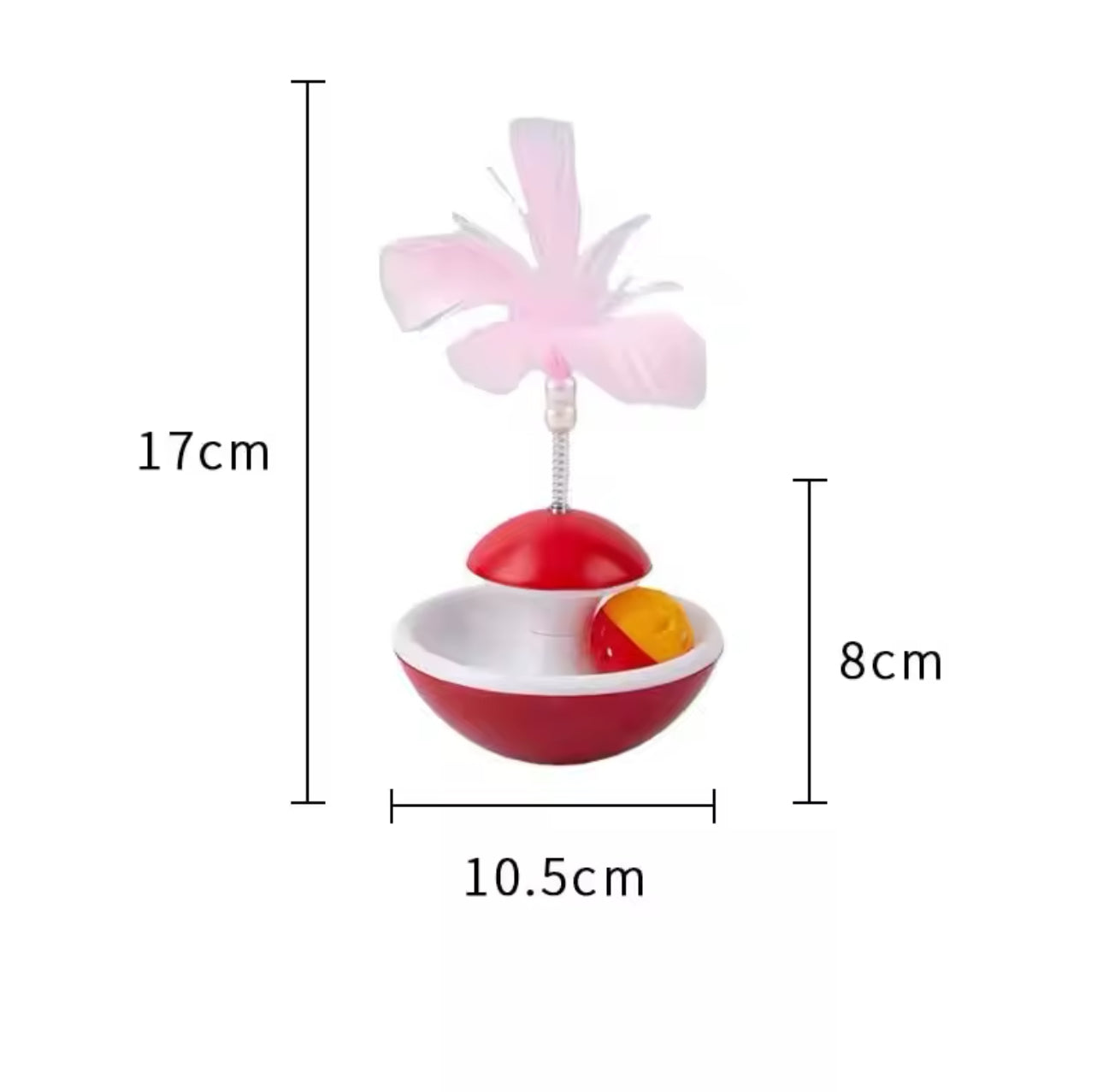 Feather Bell Tumbler Tower Toy