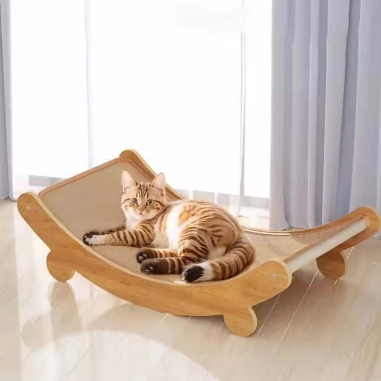 Wooden Cat Scratching Pad (Large)