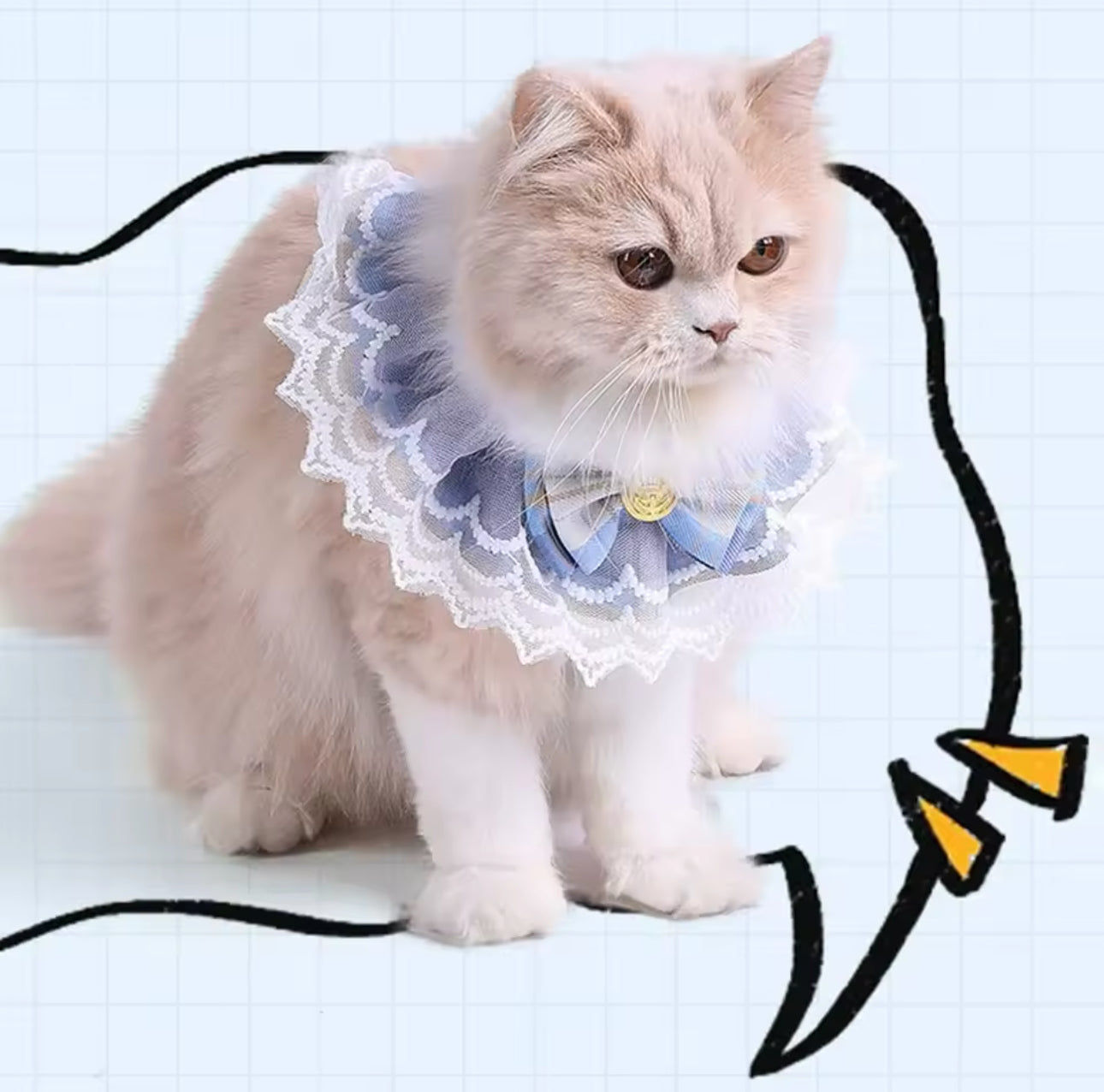 Cat Lace Bows Costume (XS)