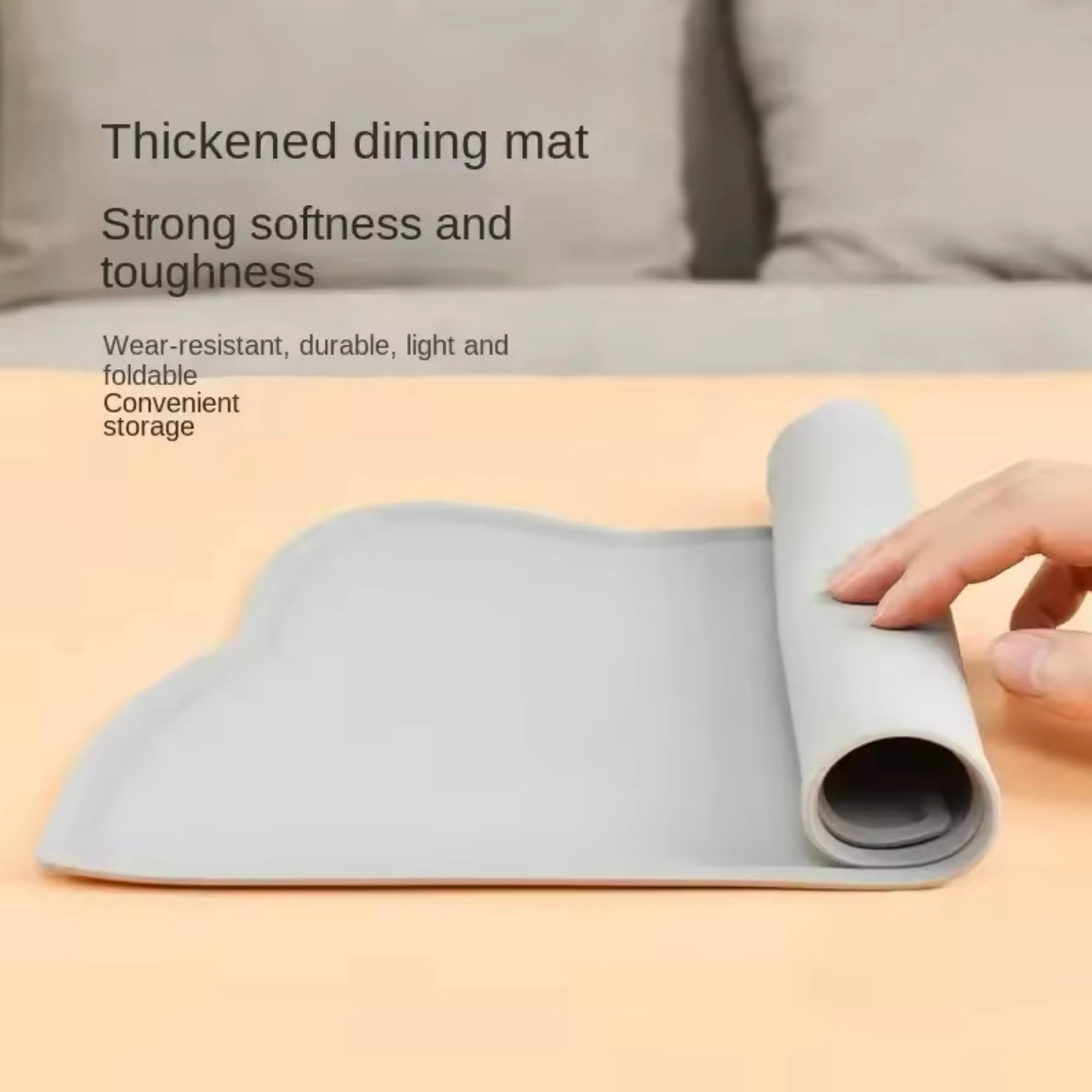 Easy Clean Mat Bowl Non-Slip Silicone Food Pad (cloud design)