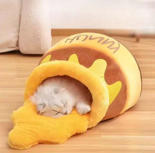 Honey Pot Cat Bed - Comfortable Soft Bed For Cats