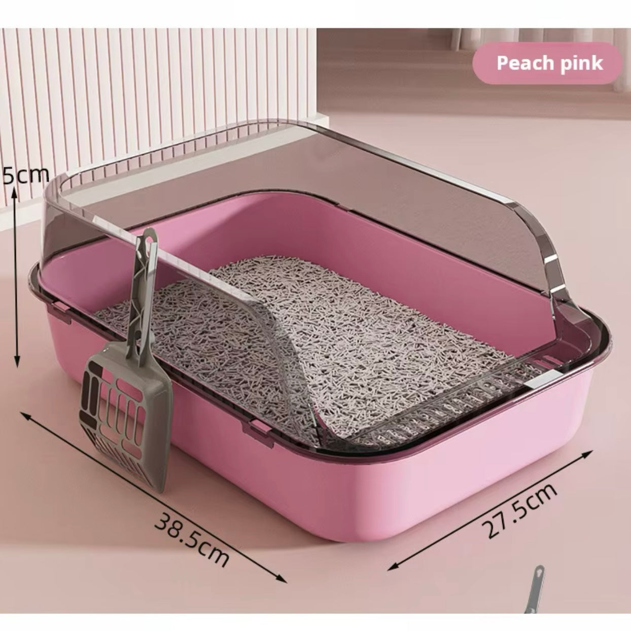 Open Cat Litter Tray (Scooper Included)