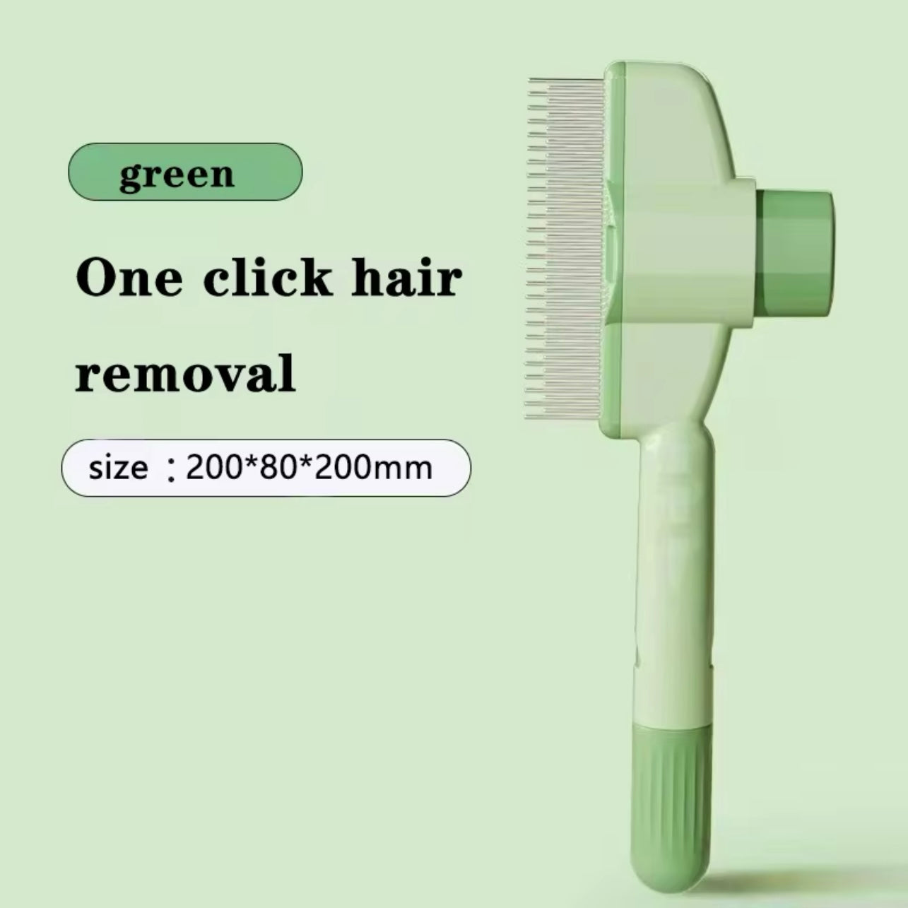 Comb Brush - Easy Cleaning Button