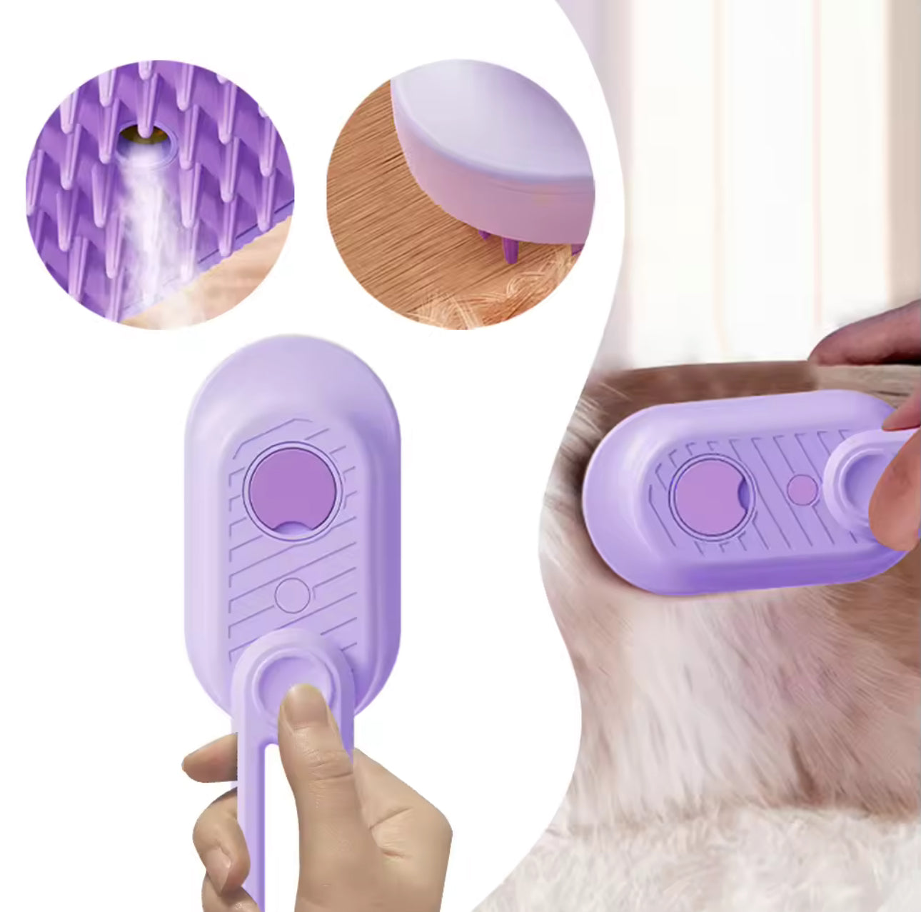 Rechargeable Spray Massage Comb