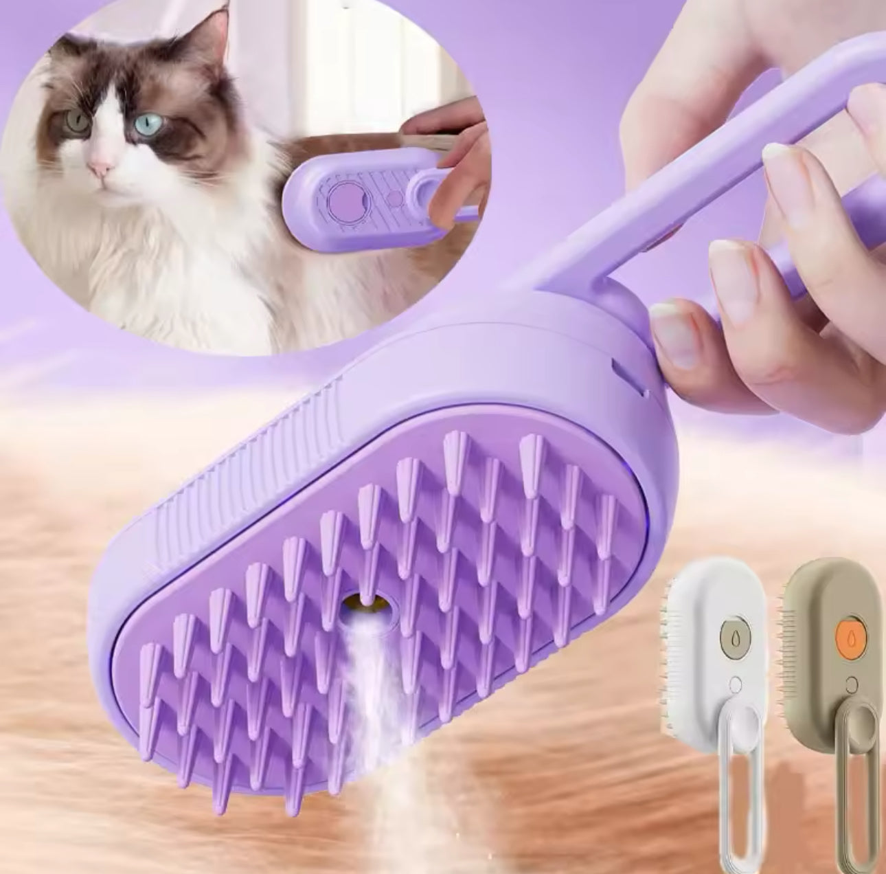 Rechargeable Spray Massage Comb