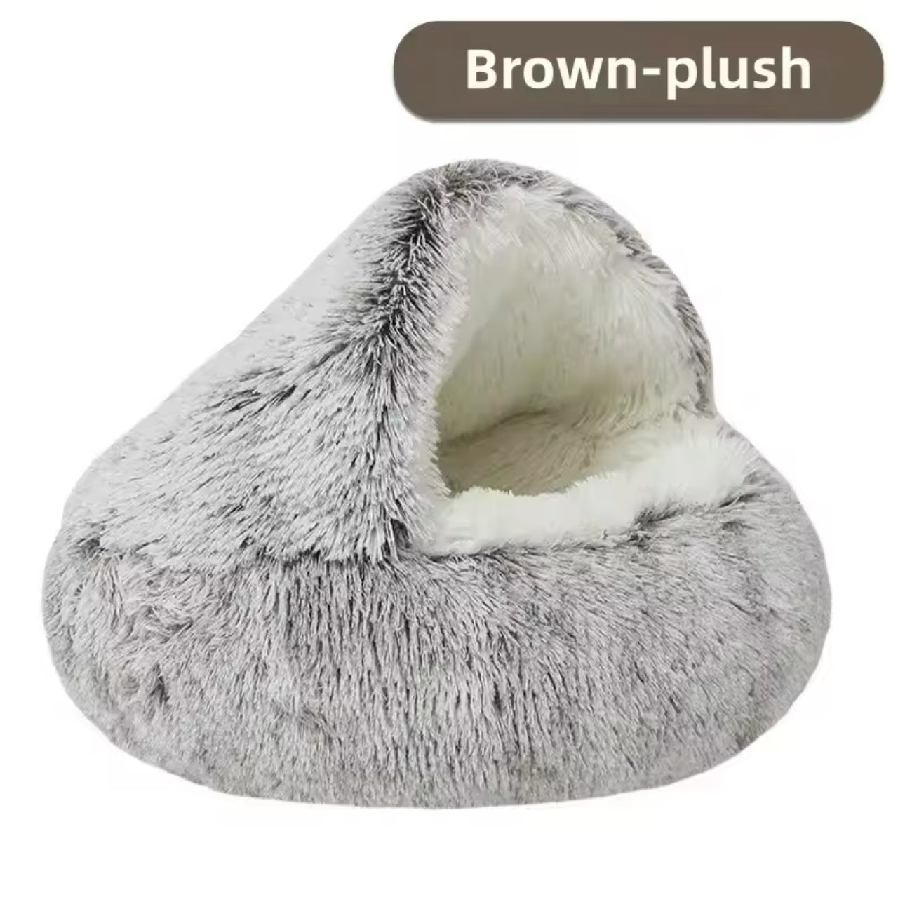 Fluffy Plush Cat Bed