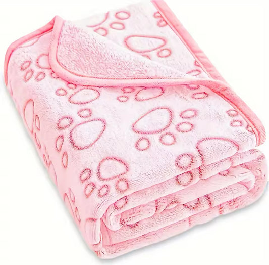 Soft Pastel Pink Cat Blanket