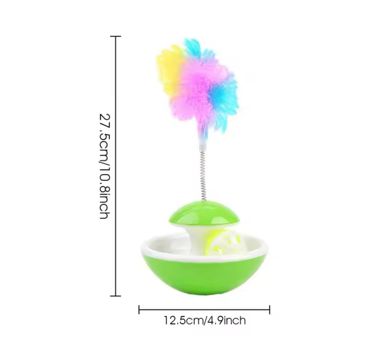 Feather Ball Tumbler Teaser With Fluffy Feather