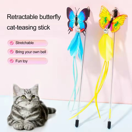 Butterfly Cat Teaser Wand