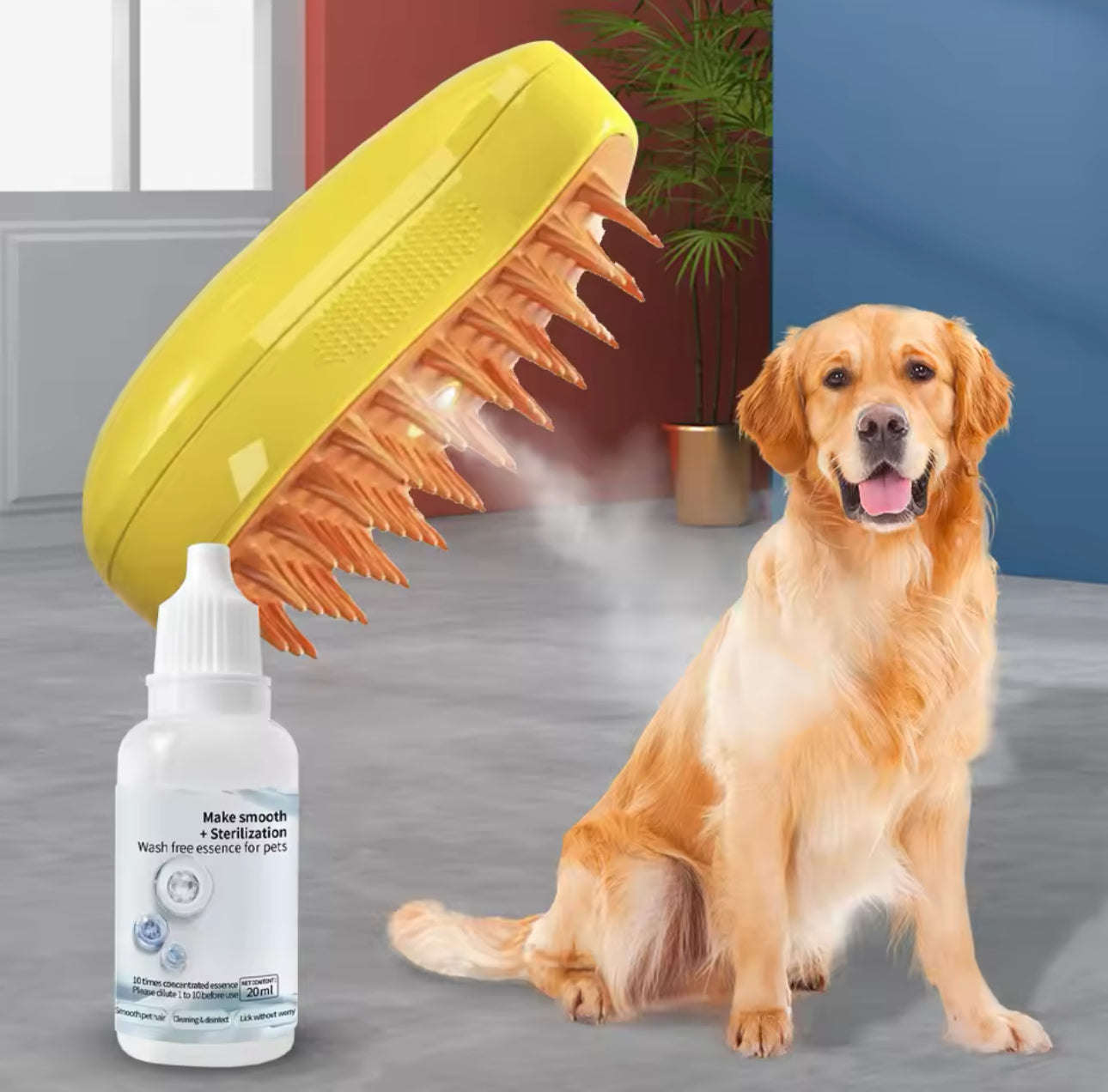 Pet Wash Free Essence - Hair Softening - For Pet Steam Brush