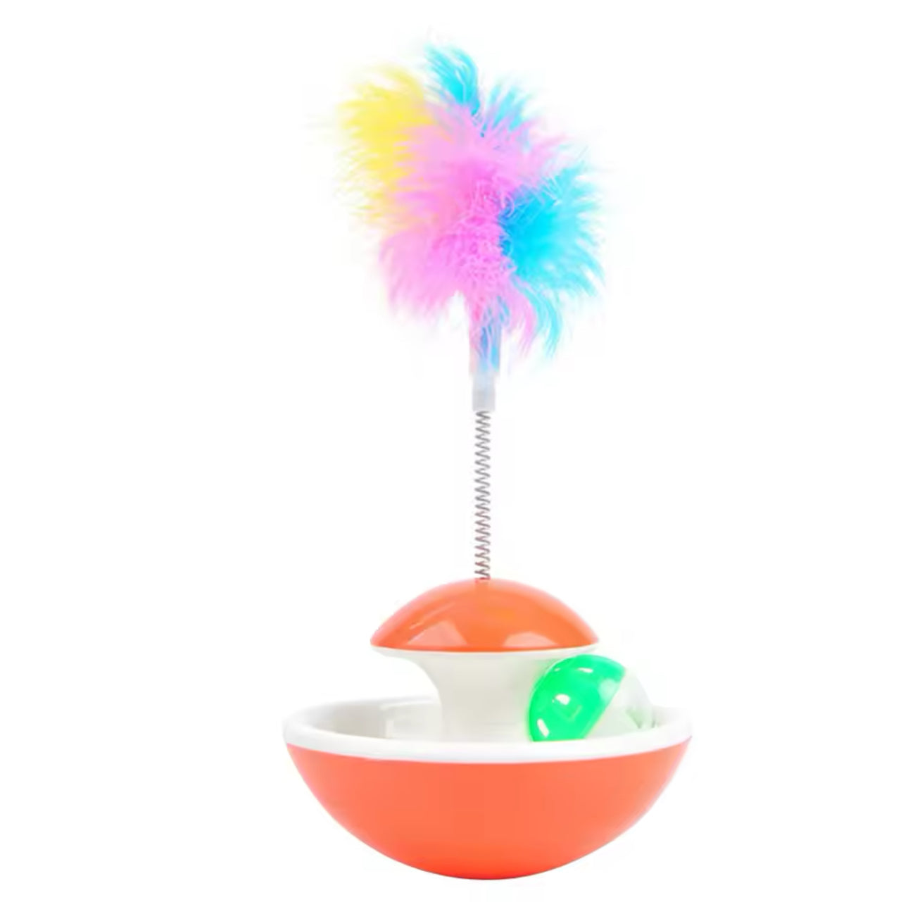 Feather Ball Tumbler Teaser With Fluffy Feather