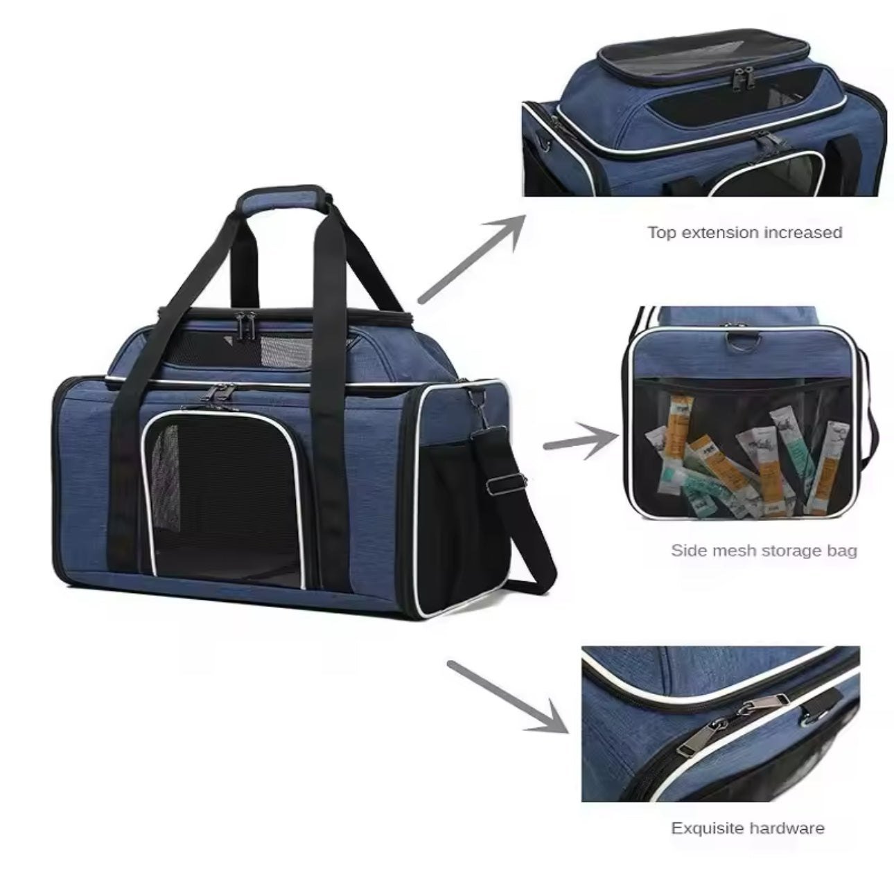 Mesh Breathable Cat Carrier Box Travel Pet