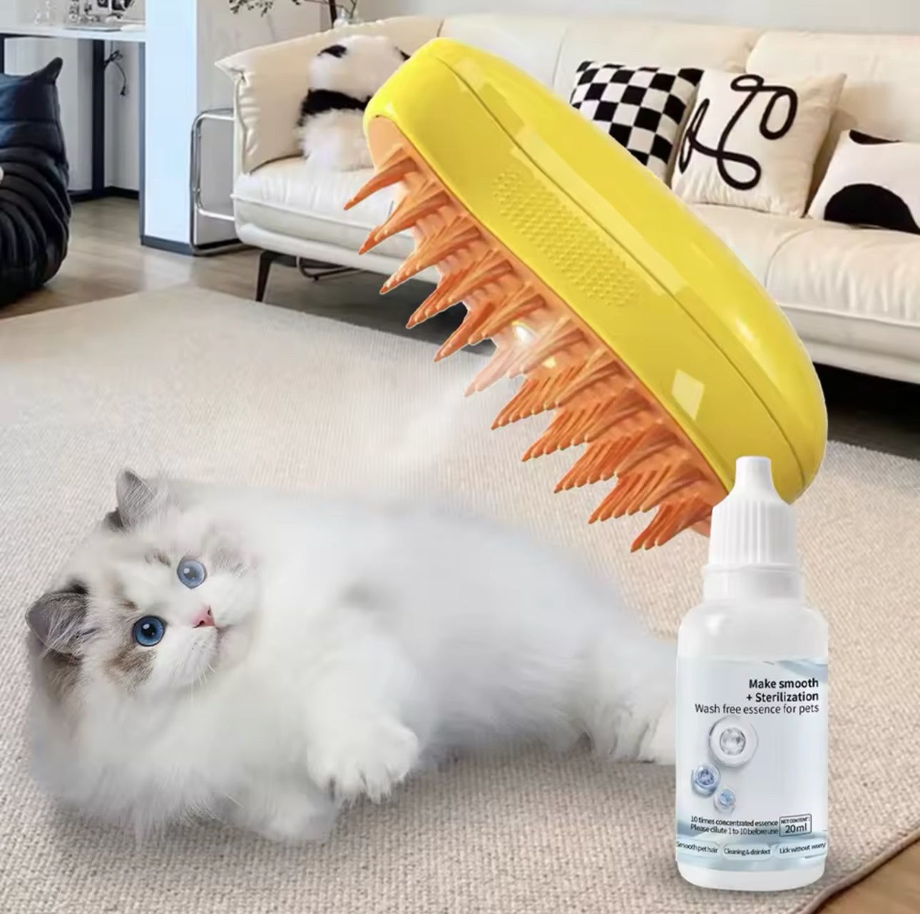 Pet Wash Free Essence - Hair Softening - For Pet Steam Brush