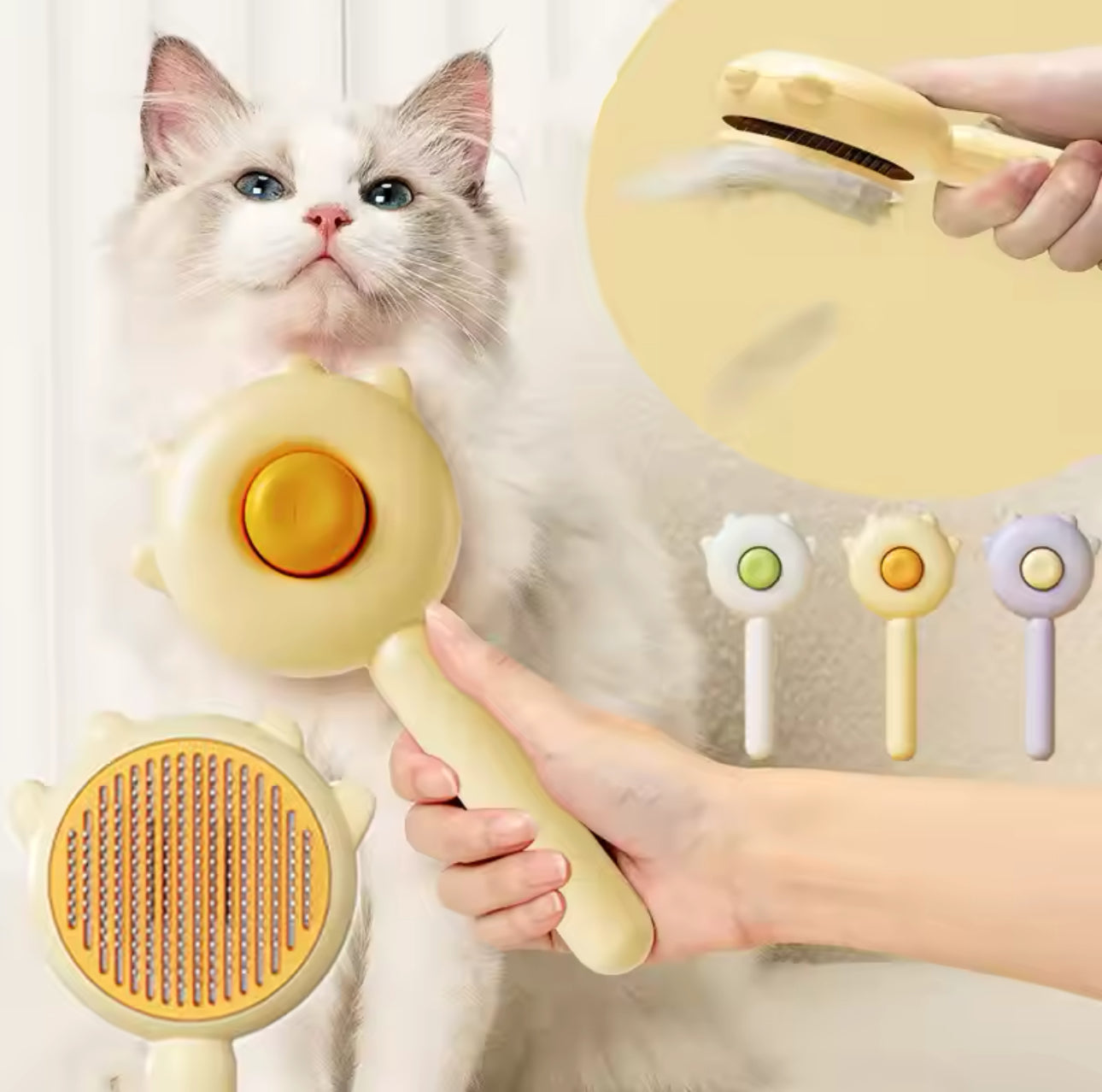 Cat Paw Brush - Pet Grooming Fur