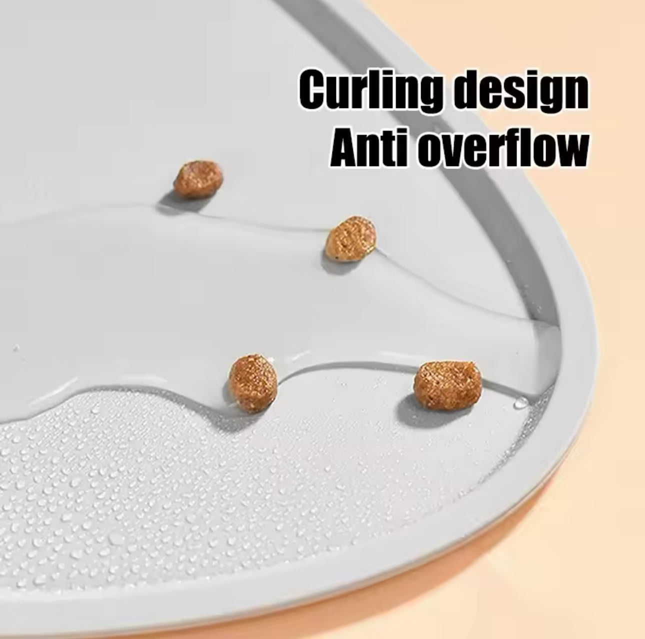 Easy Clean Mat Bowl Non-Slip Silicone Food Pad (cat design)