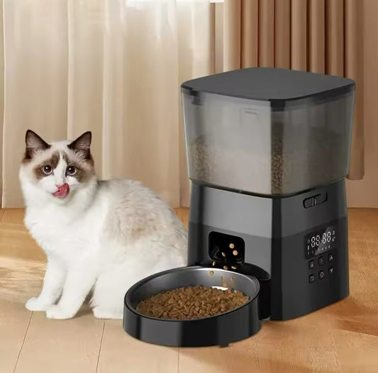 Automatic Cat Feeder - Smart Food Kibble Dispenser For Cats