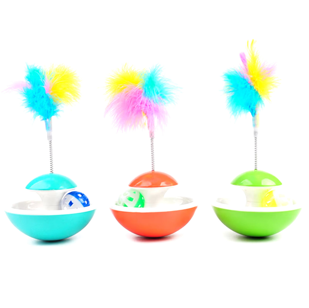 Feather Ball Tumbler Teaser With Fluffy Feather