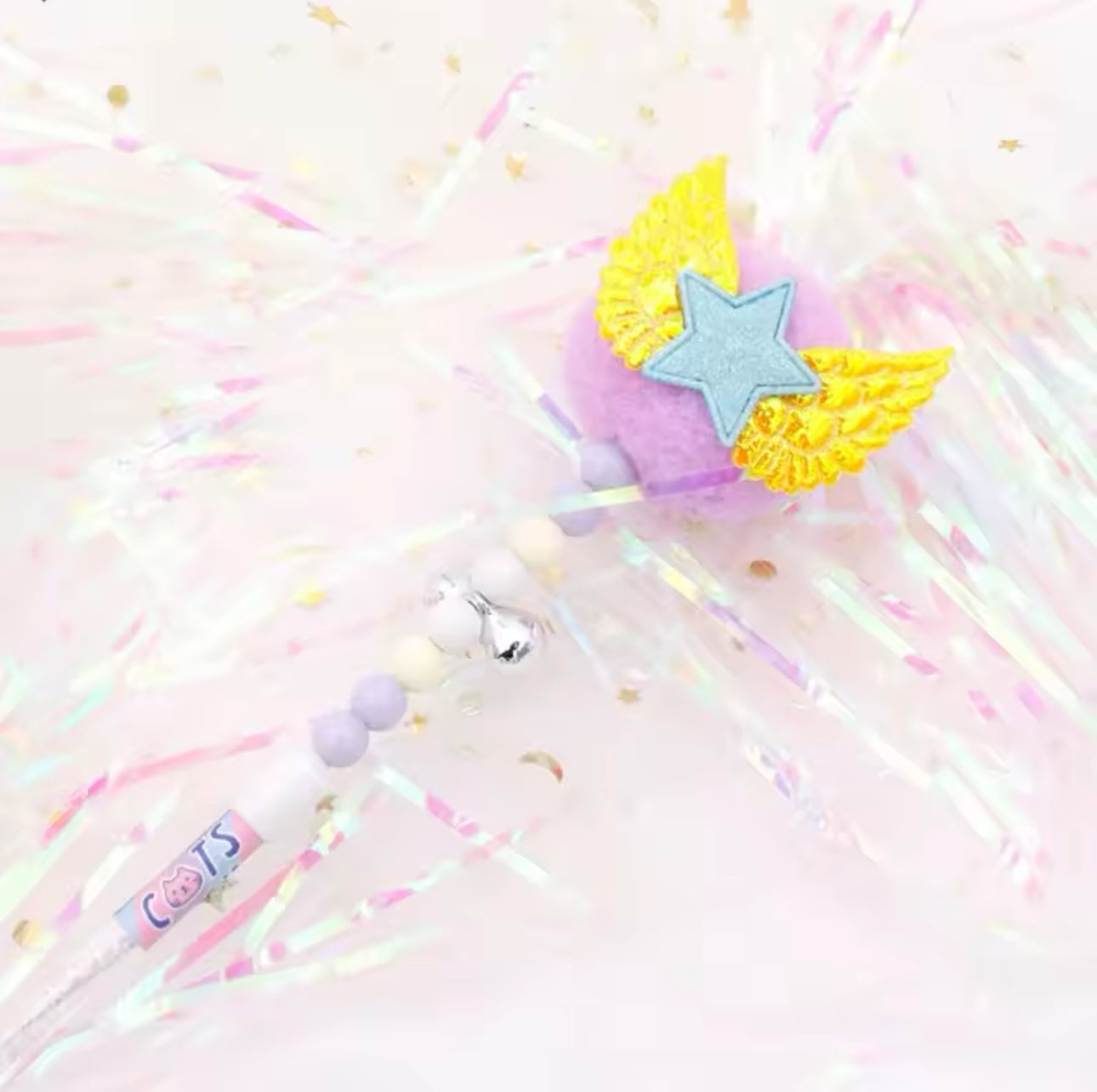 Star Wand Tinsel Cat Wand