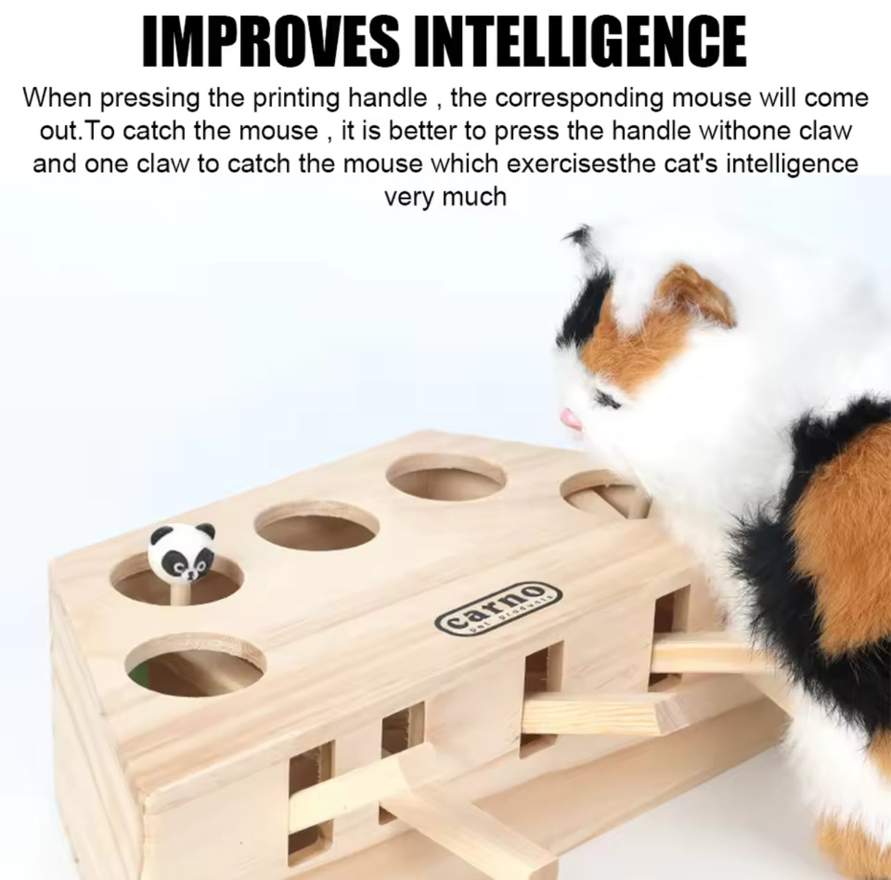 Peek-A-Boo Cat Interactive Puzzle Toy