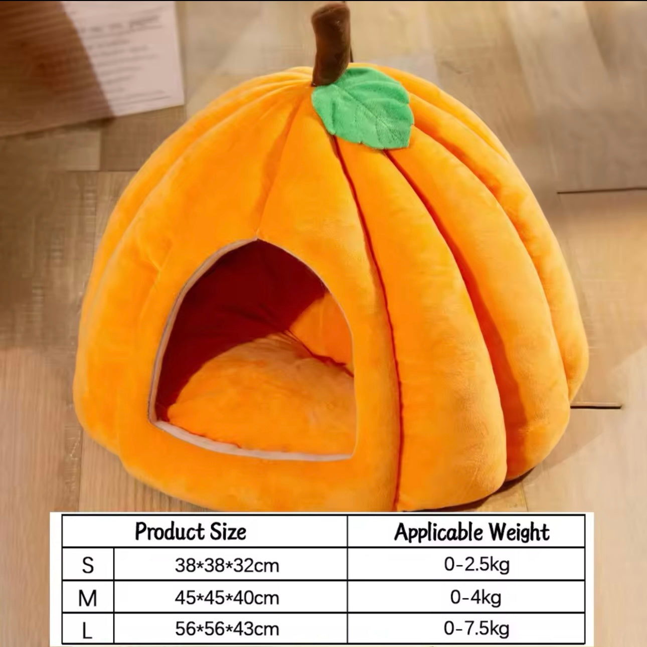 Pumpkin Cozy Cat Bed (Medium)