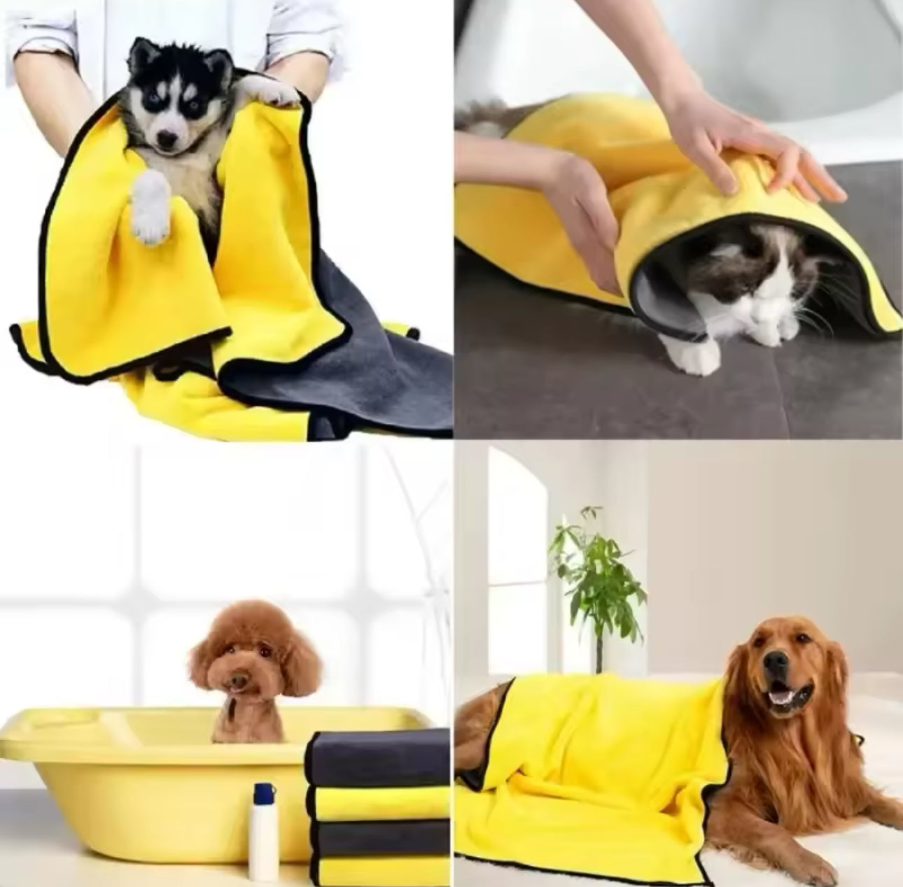 Microfibre Pet Towel Bathing Cloth