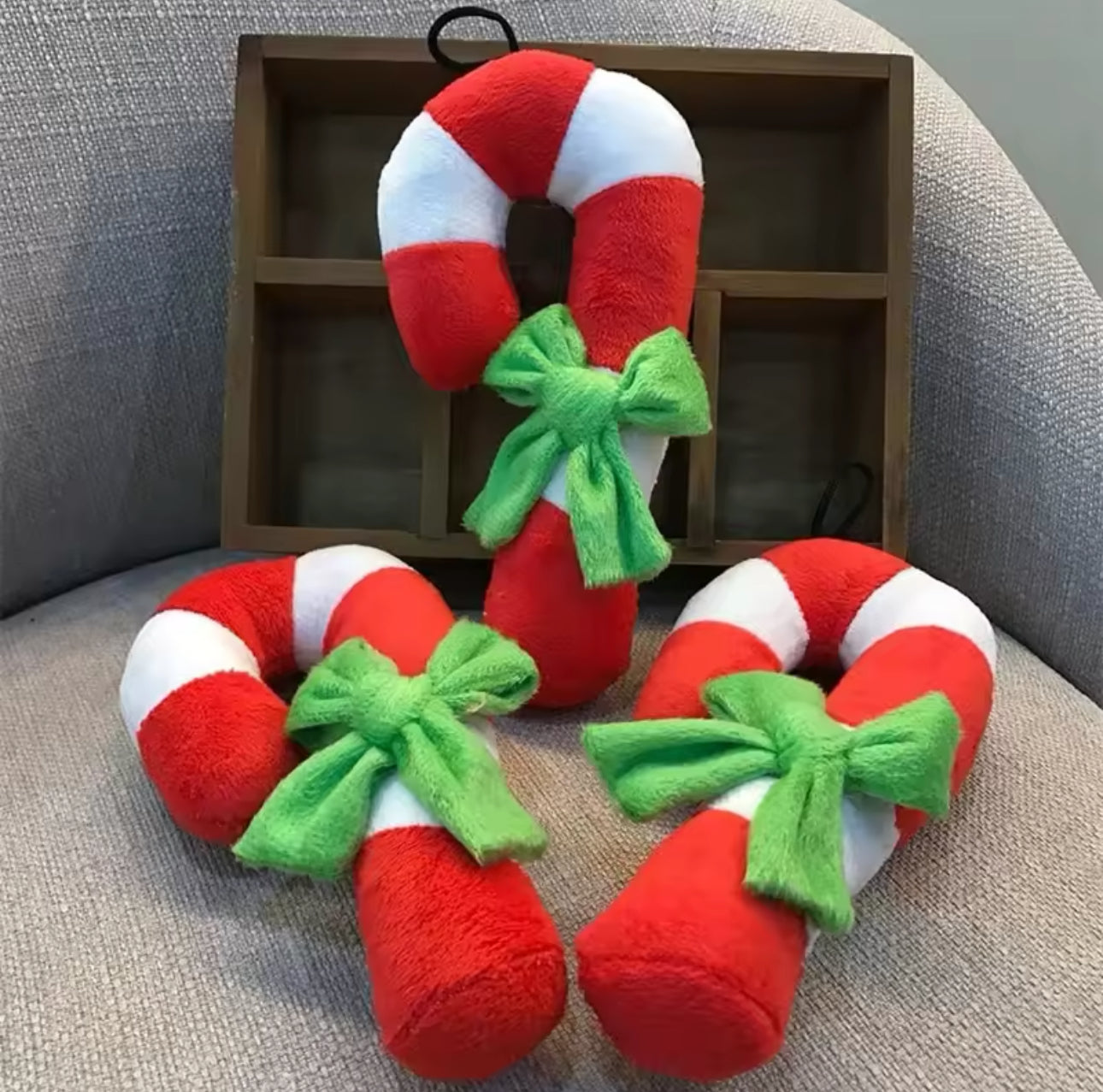 Candy-cane Pet Teeth Toy with Sound