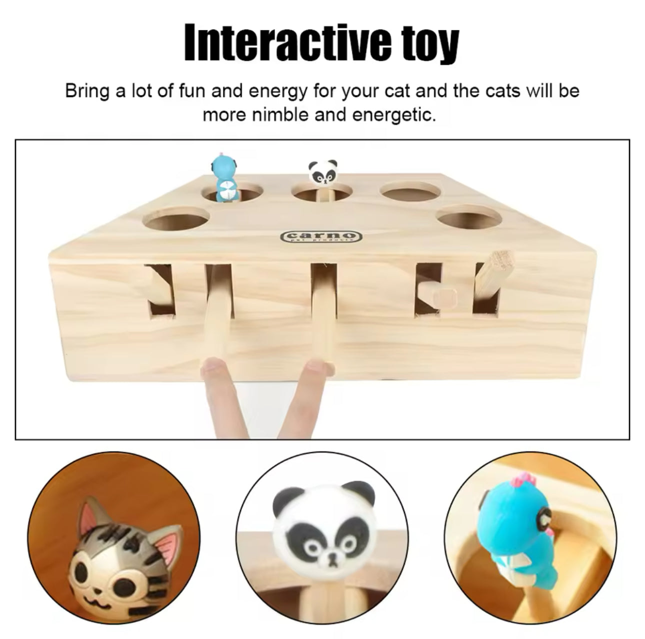 Peek-A-Boo Cat Interactive Puzzle Toy