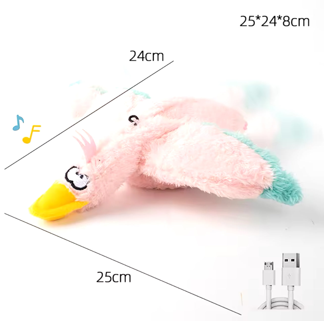 Electric Rechargeable Bird Cat Toy - Flapping Wings